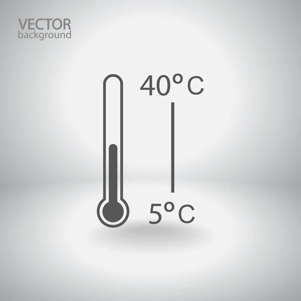 Termometern ikonen — Stock vektor