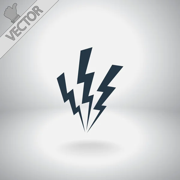 Lightning icon — Stock Vector