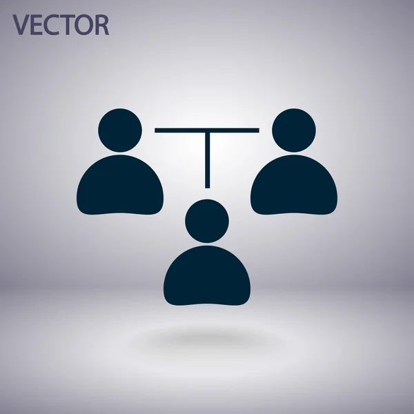 Conceito de comunicação. ícone de conexão — Vetor de Stock