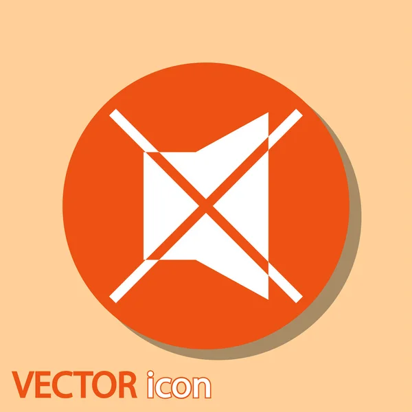 Ícone de símbolo mudo — Vetor de Stock