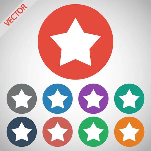 Ikona hvězdy — Stockový vektor