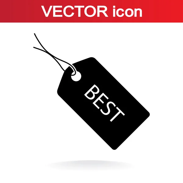 Ikon tag terbaik - Stok Vektor