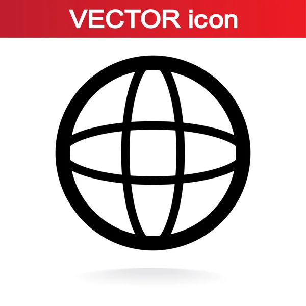 Globe-icoon — Stockvector