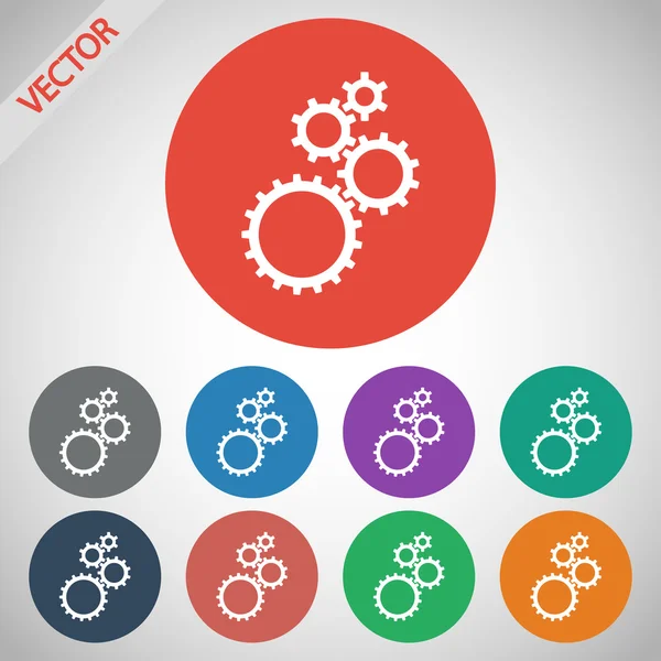 Gears icon — Stock Vector