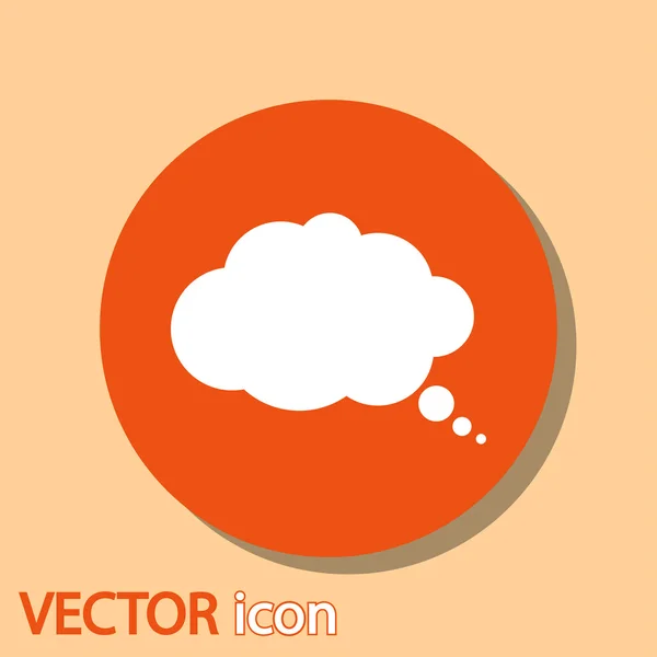 Icono de burbuja de habla cómica — Vector de stock