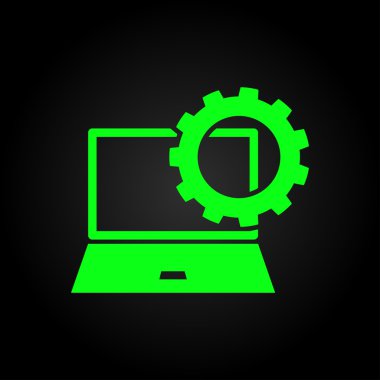 parametreler ayarlanıyor, dizüstü simgesi