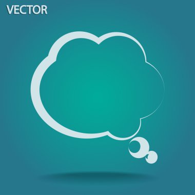 komik konuşma balonu simgesinin