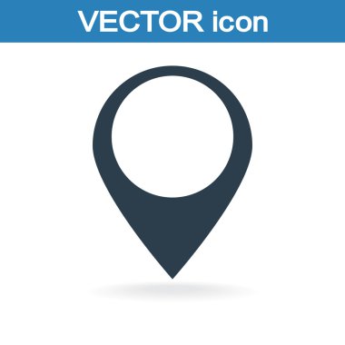 harita işaretçisi düz simgesi