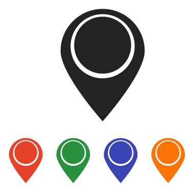 harita işaretçisi düz simgesi