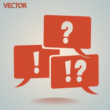 soru ve ünlem işareti