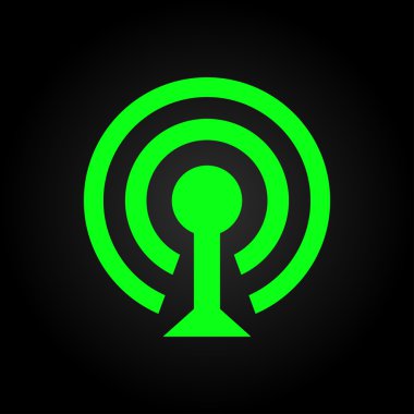 Kablosuz ağ wifi simgesi simgesi