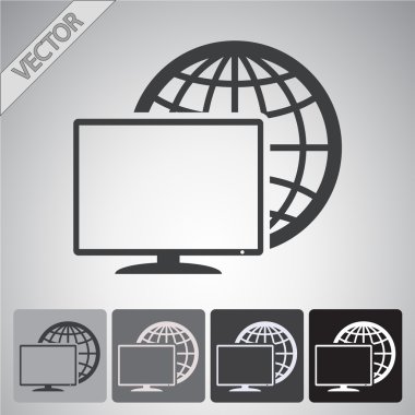 Monitör simgesi tasarım