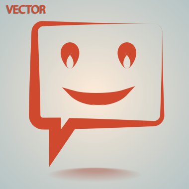 Gülümseyen baloncuk simgesi