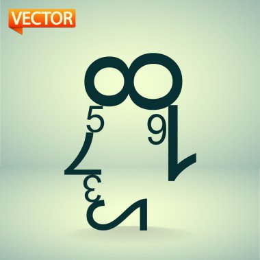 Verileri şekiller insan yüzü