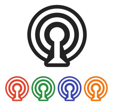 Kablosuz ağ wifi simgesi simgesi