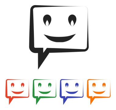 Gülümseyen baloncuk simgesi