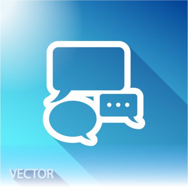 komik konuşma balonu simgesinin