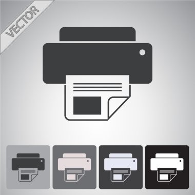 Yazıcı simgesi tasarım