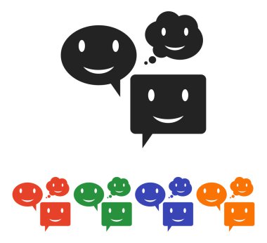 Gülümseyen baloncuk simgesi