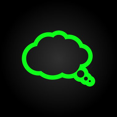 komik konuşma balonu simgesinin