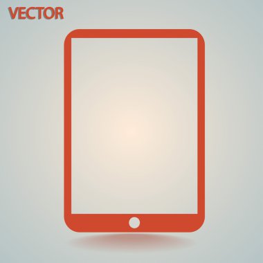 Modern dijital tablet pc simgesi