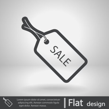 Etiketi simgesi tasarım