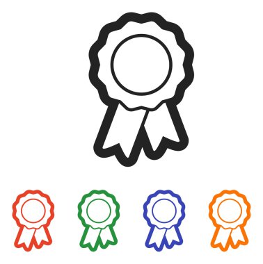 Kurdele simgeli rozet