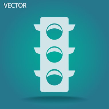 trafik ışığı simgesi illüstrasyon