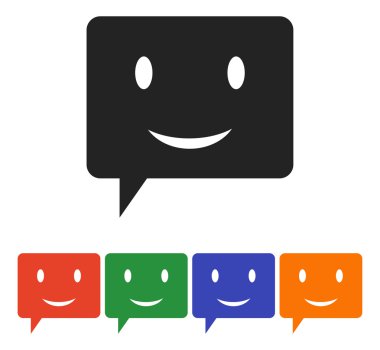 Gülümseyen baloncuk simgesi