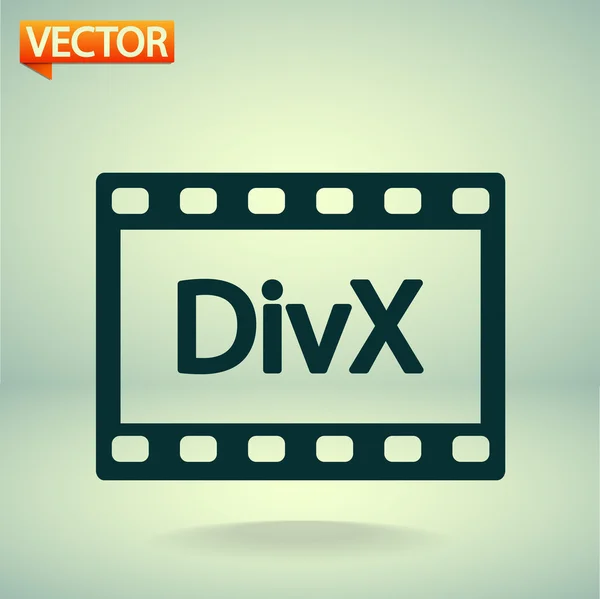 Icona video DivX — Vettoriale Stock