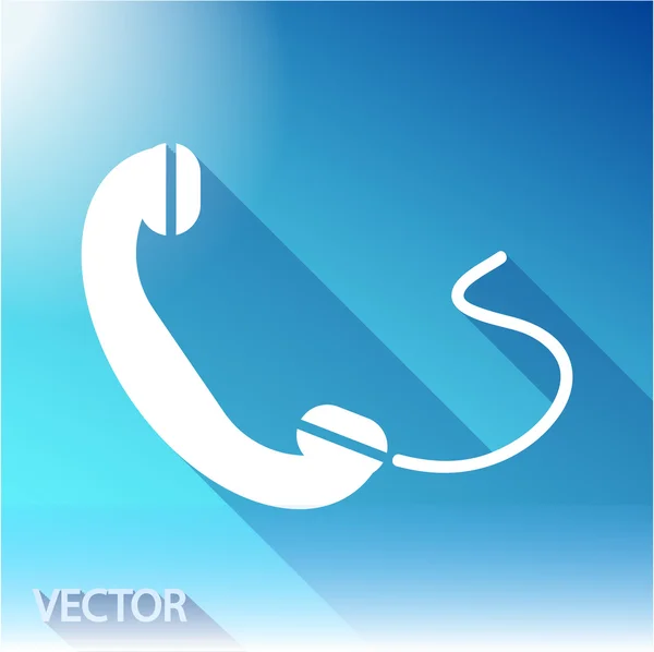 Telefon, platt-ikonen — Stock vektor