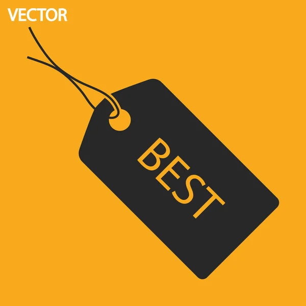 Najlepsze etykieta ikona — Wektor stockowy