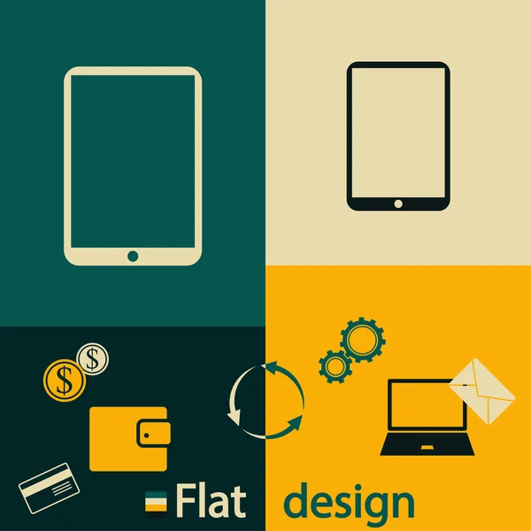 Mobiele smartphone pictogram — Stockvector