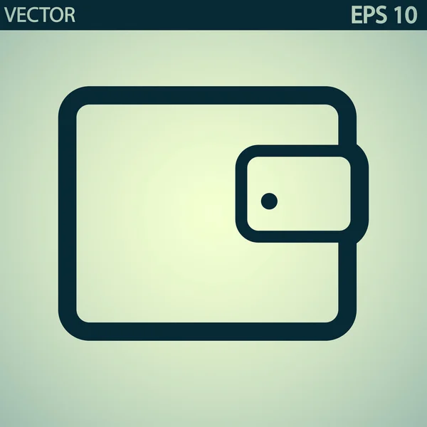 Icono de la cartera — Vector de stock