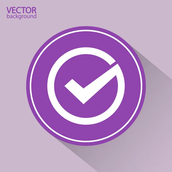 Tick icon, vector illustration — Stock Vector
