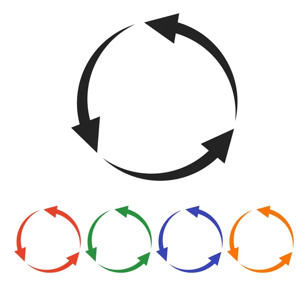 Circulaire pijlen pictogram — Stockvector