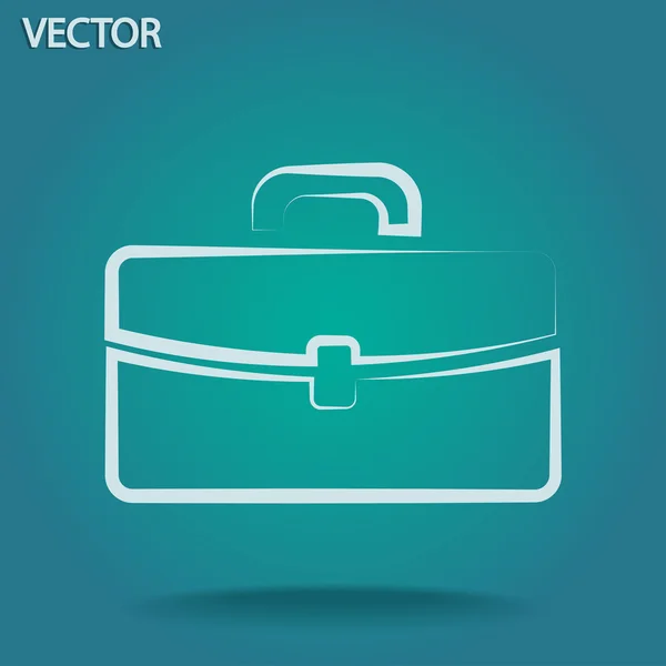 Portfölj-ikonen — Stock vektor