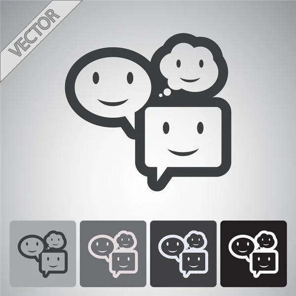 Speech bubble icon — Stock Vector