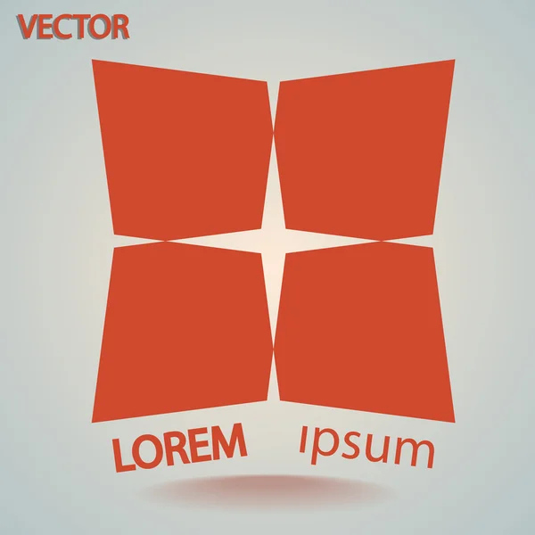 Abstrakte Formen Symbol, Gestaltungselement — Stockvektor