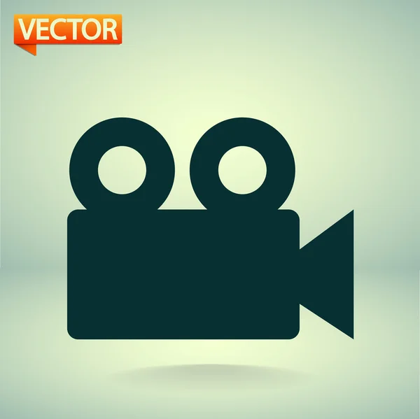 Icône de caméra vidéo — Image vectorielle