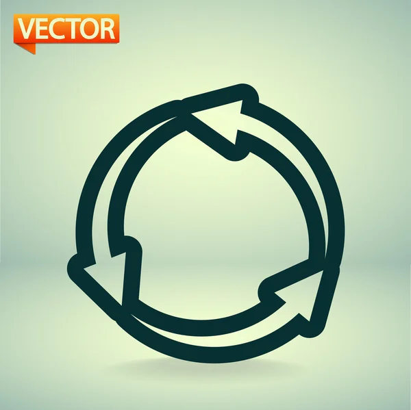 Icona delle frecce circolari — Vettoriale Stock