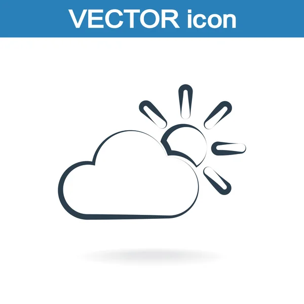 Pictogram van het web weer — Stockvector