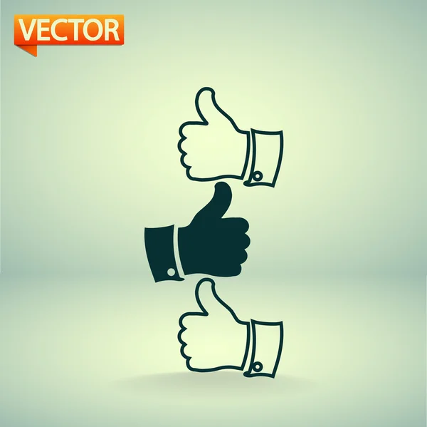 Thumb up icon — Stock Vector