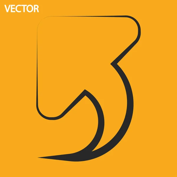 Annuler l'icône, symbole de flèche arrière — Image vectorielle