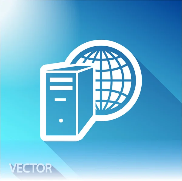 Computerserverikon – Stock-vektor