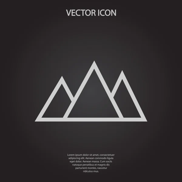 Bergsikon — Stock vektor