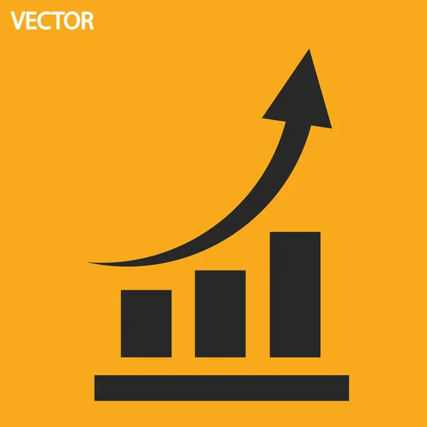 Icona del grafico — Vettoriale Stock