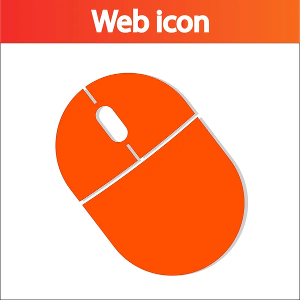 Icono del ratón ordenador — Vector de stock