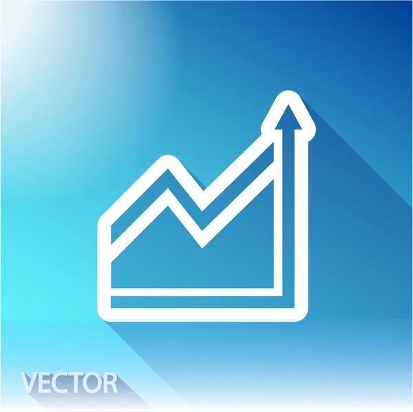 Infografica, icona del grafico — Vettoriale Stock