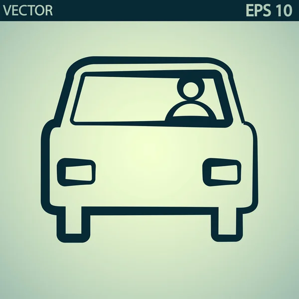 Icono del coche — Vector de stock